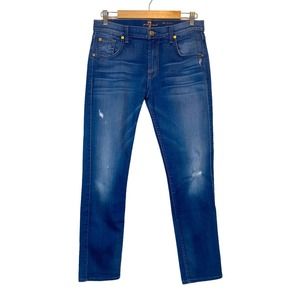 7 For All Mankind The Relaxed Skinny Medium Wash Size 28